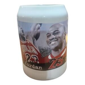 VTG Chicago Bulls Michael Jordan Commemorative Tankard Coffee Mug Upper Deck